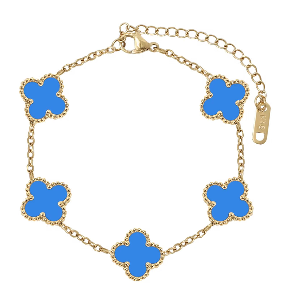 Blue Flower Bracelet