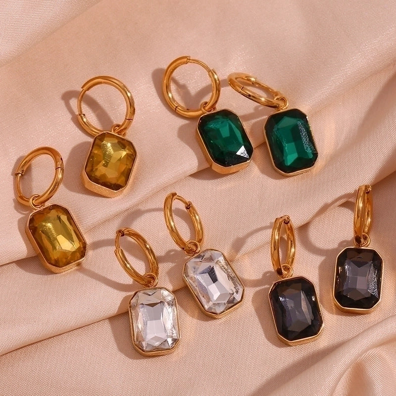 
                  
                    Rhinestone Square Drop
                  
                