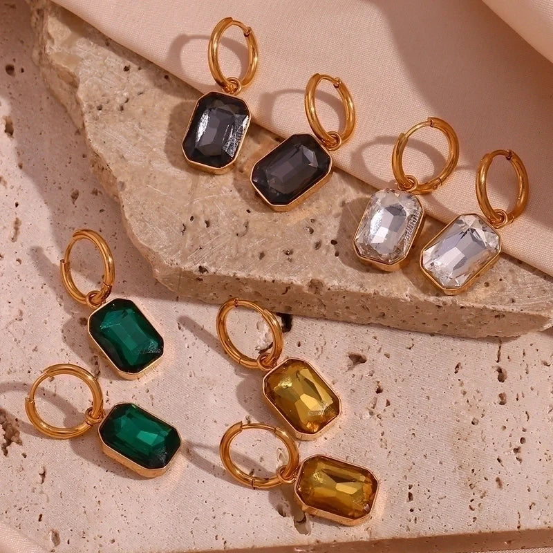 
                  
                    Rhinestone Square Drop
                  
                