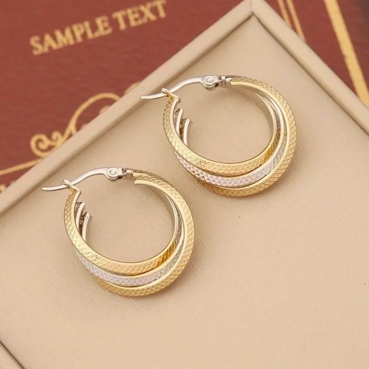 Dual-Tone Round Hoops