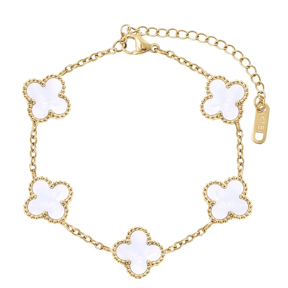 White Flower Bracelet