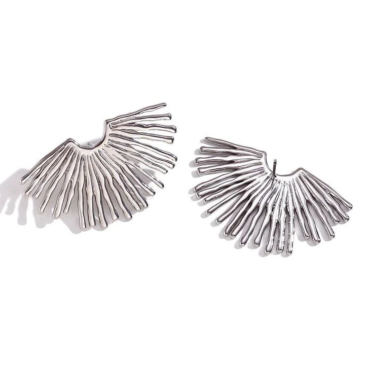 
                  
                    Radiant Fan Statement Earrings
                  
                