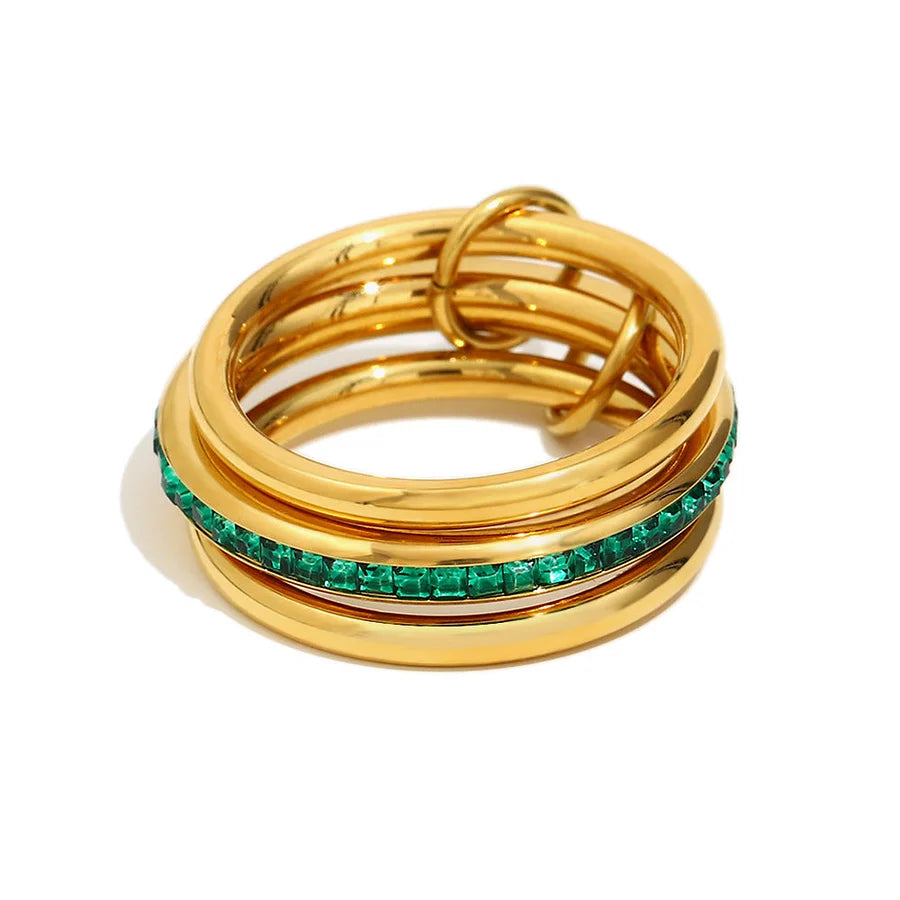 Emerald Layered Ring