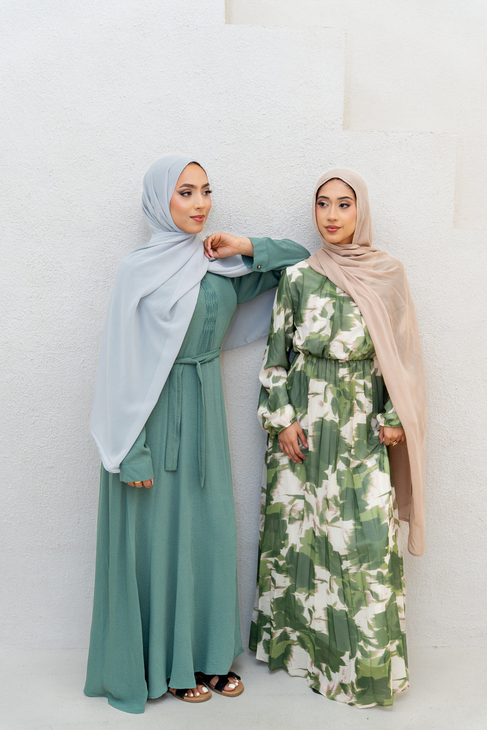 Timeless Style in Green Printed