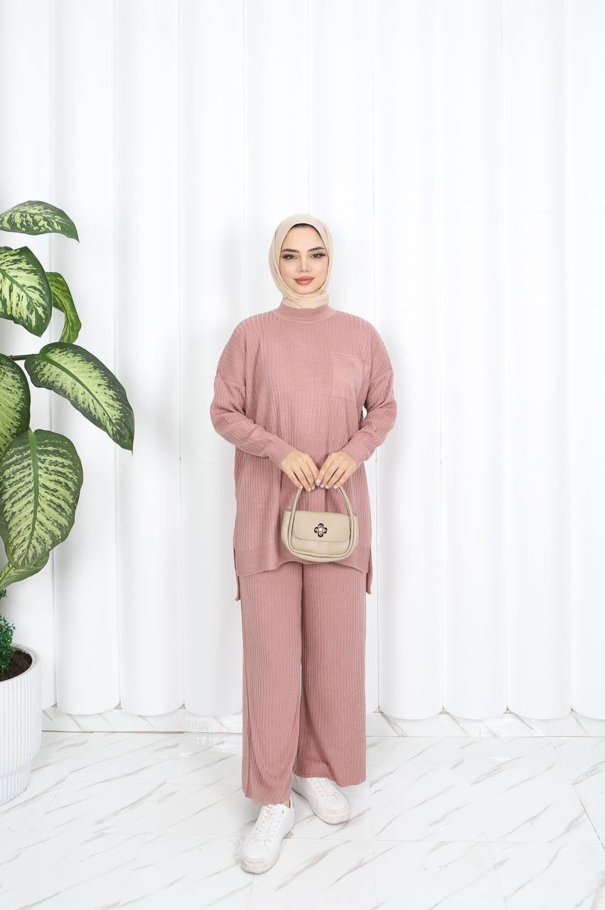 
                  
                    Grey Ribbed Coord Set
                  
                