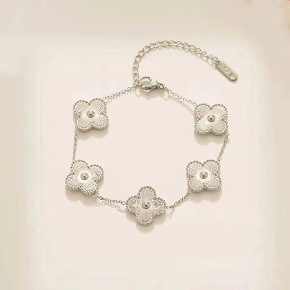 Silver Flower Bracelet