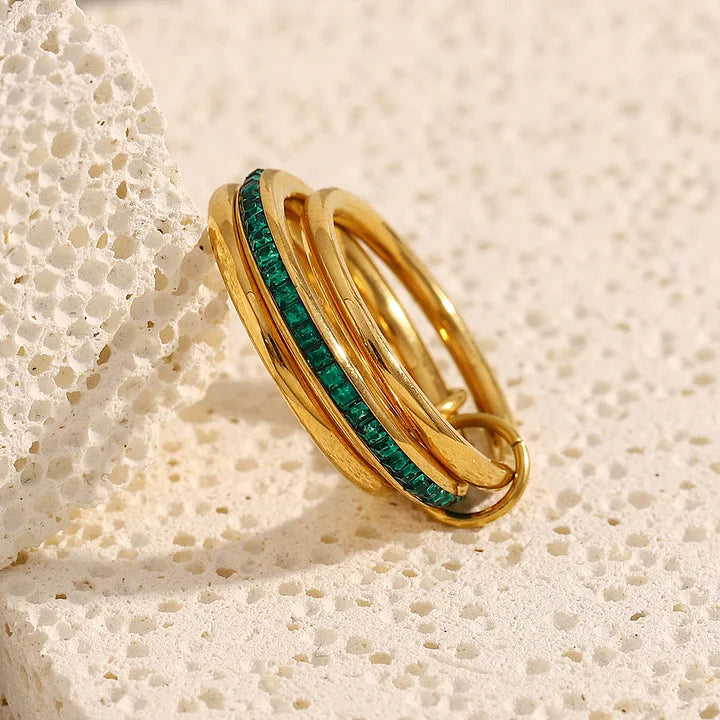 
                  
                    Emerald Layered Ring
                  
                