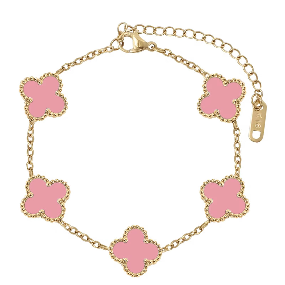 Pink Flower Bracelet