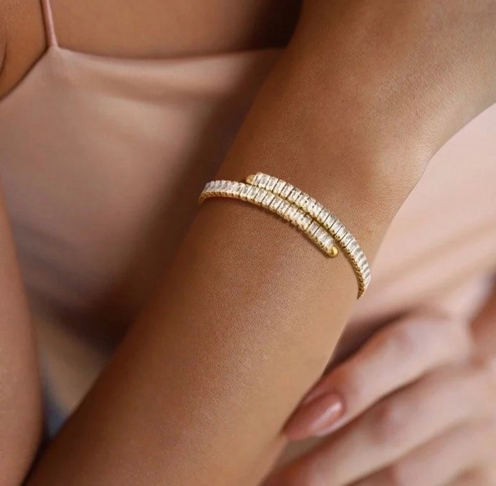 
                  
                    Baguette Wrap Cuff Bracelet
                  
                