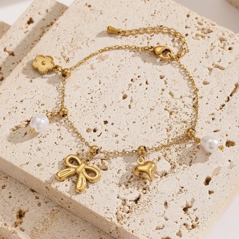 Charm Bow Bracelet