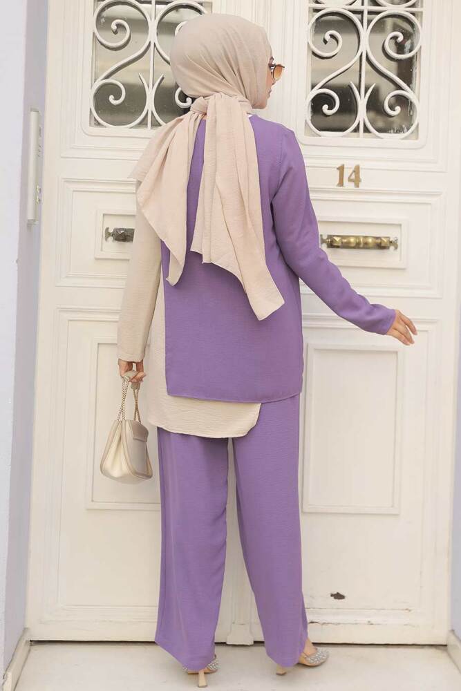 
                  
                    Ayla Two-Tone Purple & Beige
                  
                