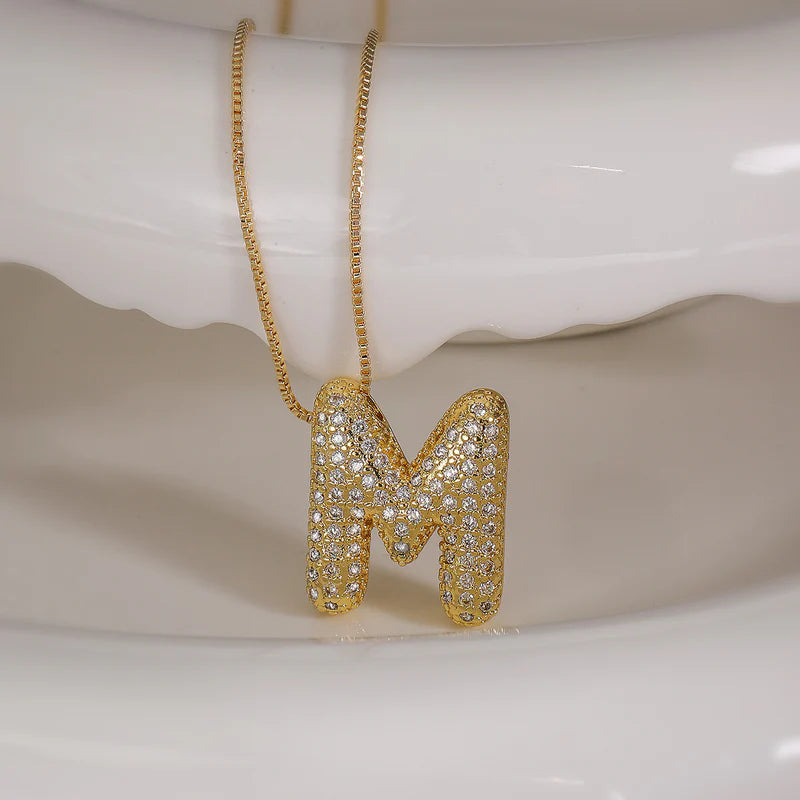 
                  
                    W Letter Text Stainless Steel Gold Plated Pendant
                  
                